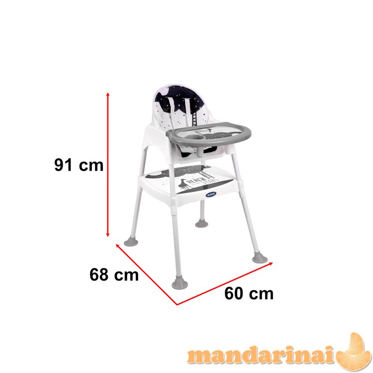 Maitinimo kėdės kėdė stalinė kėdė 3 viename žvaigždutėmis