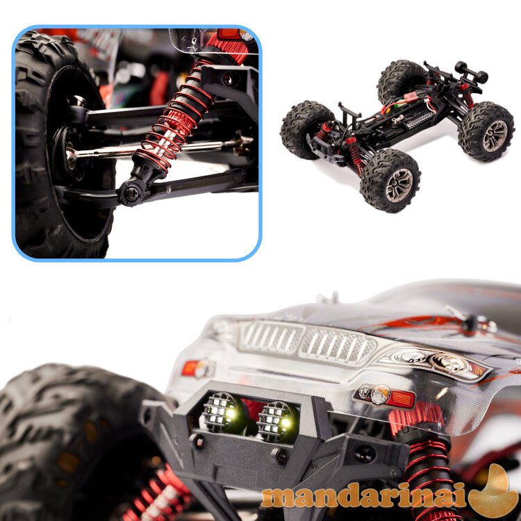 RC automobilis Q901 bešepetėlis 1:16 2.4G 4CH 52km/h raudona