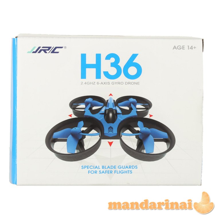 JJRC H36 mini RC dronas 2.4GHz 4CH 6 ašis mėlyna